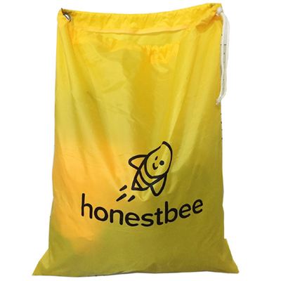 Sac de cordon résistant de tissu de pouce du polyester 210D 22x28