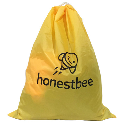 Sac de cordon résistant de tissu de pouce du polyester 210D 22x28
