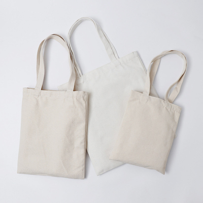 Toile blanche Tote Bag de coton de l'once 50x2.5cm du milieu 8