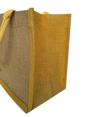Réutilisable aucun sac à provisions du jute 380gsm de l'impression 30x12x30cm