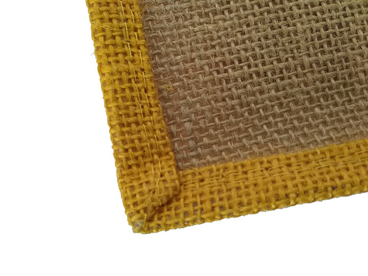 Réutilisable aucun sac à provisions du jute 380gsm de l'impression 30x12x30cm