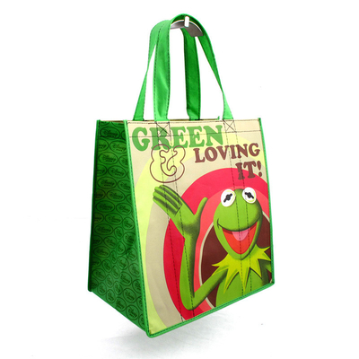 Sac tissé par 110gsm réutilisé de la bouteille 30x40x15cm RPET