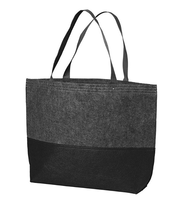 Le polyester 2mm de client 35x30x15cm 300gsm a senti Tote Bag