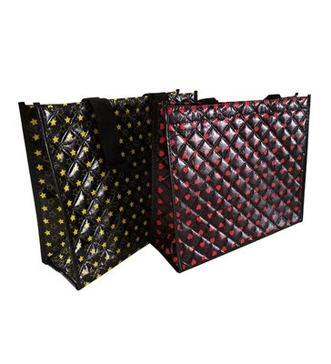 3 sac à provisions non tissé de la couche 50x2.5cm 40x15x30cm 100gsm pp