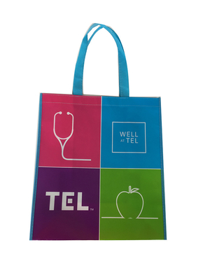 Légers stratifiés manipulent le sac non tissé de GV 50x2.5cm 9gsm pp de PE