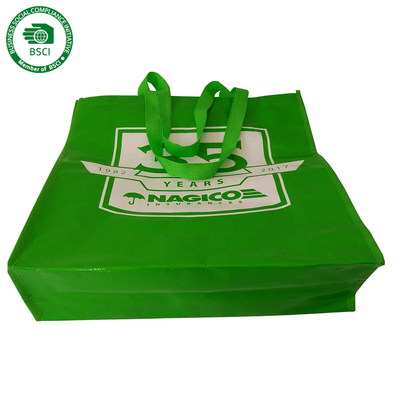 Couvrez de tuiles le sac tissé par polypropylène du plastique 70gsm 30x12x39.5cm CMKY