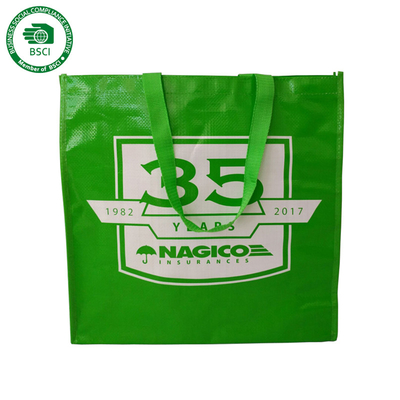 Couvrez de tuiles le sac tissé par polypropylène du plastique 70gsm 30x12x39.5cm CMKY