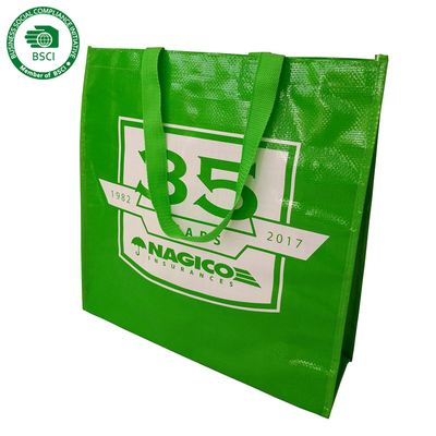 Couvrez de tuiles le sac tissé par polypropylène du plastique 70gsm 30x12x39.5cm CMKY