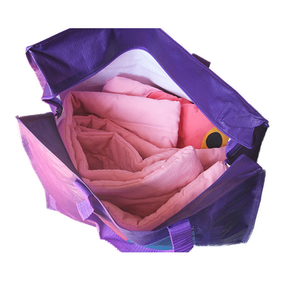 Grand sac tissé de 140gsm 55cm CMYK par polypropylène