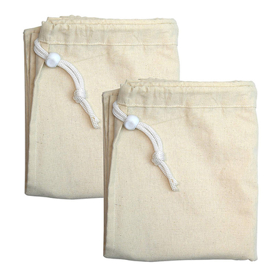 Sac de panier de blanchisserie de Tote Cotton 3cm 134T 85g de blanc de tissu