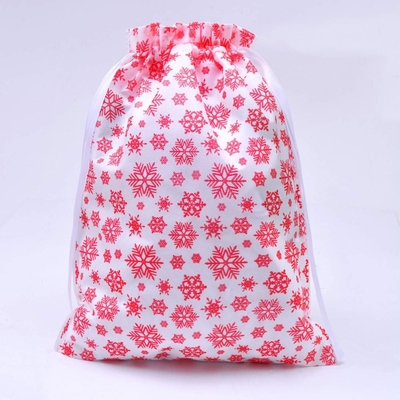 Sac de cordon de camouflage du PE 20cm d'OEM de Noël 120x0.4cm