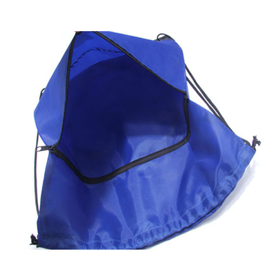 Sacs de cordon 22x40cm en nylon de la couleur RPET 0.4cm du vert 2