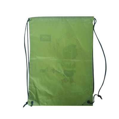 Sacs de cordon 210D écologiques du polyester CMYK 34x45cm