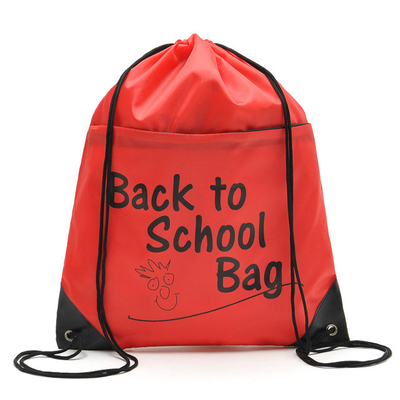 Le voyage 1.2cm 30x40cm 210D a personnalisé le sac de cordon d'enfants