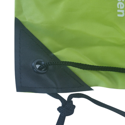 Sacs de cordon 210D écologiques du polyester CMYK 34x45cm