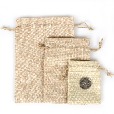 Petit sac de cordon de camouflage du coton 15x20cm 50pcs 60cm
