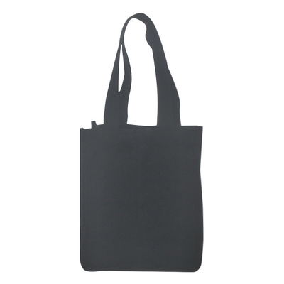 Sac noir de vin de bouteille du PE 18x9x27cm CMYK 2 de toile