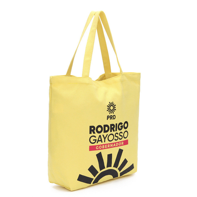 8 le coton jaune géométrique de l'once 40x11x34.5cm réutilisent le sac
