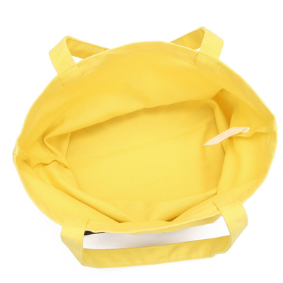 8 le coton jaune géométrique de l'once 40x11x34.5cm réutilisent le sac