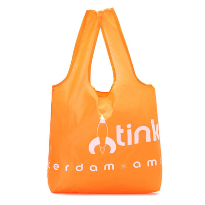 Sac à provisions 210D pliable imperméable du polyester 12x10cm