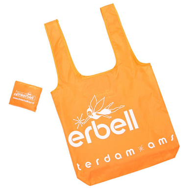 Sac à provisions 210D pliable imperméable du polyester 12x10cm