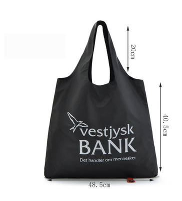 1 polyester 40cmx60cm 190T de tirage en couleurs pliant Tote Bag