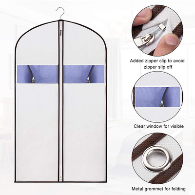 Les hommes Zippered non le support de costume du textile tissé CMYK 9gsm 60x90cm