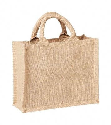 Sac à provisions réutilisable du jute 390gsm de la toile de jute 40x14x34cm