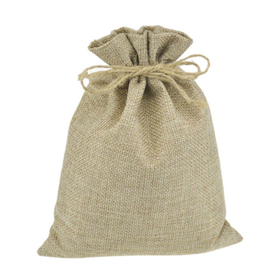 Sac à provisions de jute de ficelle du cordon 20cm 50cm