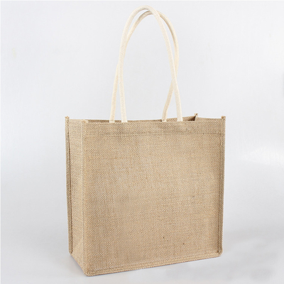 Sacs d'épicerie naturels de achat du jute 380gsm de la couleur 30xx12x30cm