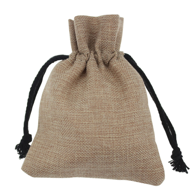 Sac à provisions de jute de ficelle du cordon 20cm 50cm