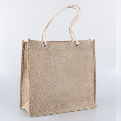 Sacs d'épicerie naturels de achat du jute 380gsm de la couleur 30xx12x30cm