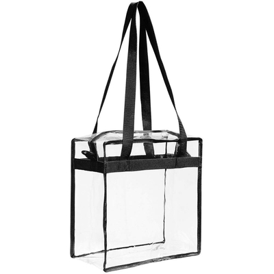 Sac en plastique coloré de crayon de PVC de l'emballage 30x10x37cm CMYK de poignée