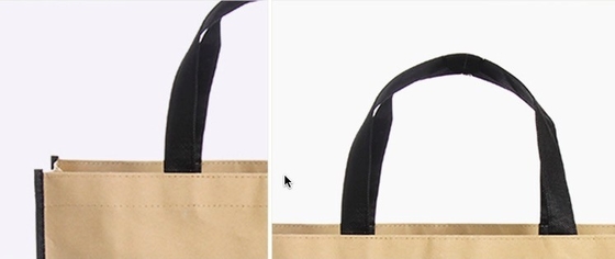 Sac de papier vélin non d'OEM 120gsm du logo CMYK d'or massif