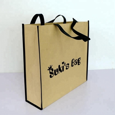 Sac de achat de papier vélin non de 80gsm 150g 42x38x12cm