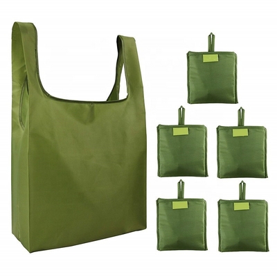 Sacs d'épicerie réutilisables pliables de RPET 30cm 36x38cm PEVA