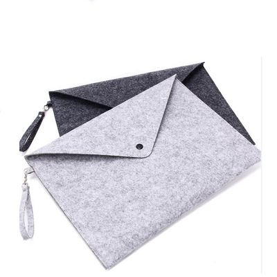 La douille de l'emballage 33.5cmx24cm d'OEM de gris a senti Tote Bag