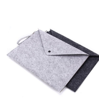 La douille de l'emballage 33.5cmx24cm d'OEM de gris a senti Tote Bag