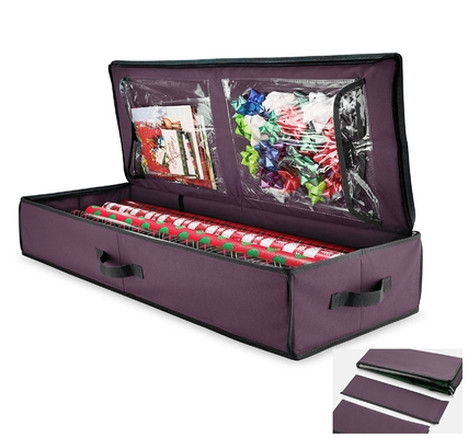 Boîte pliable de tissu de Noël 3L 30.5x30.5x30.5cm