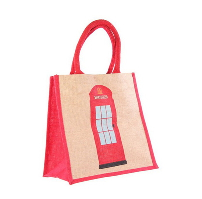 Sac à provisions de jute d'OEM Tote Women Beach 45x15x33cm