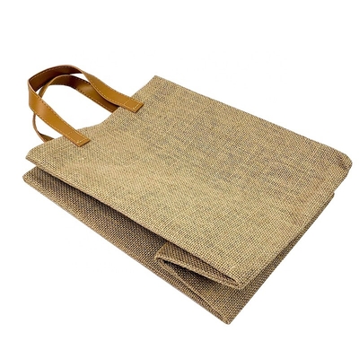 L'unité centrale d'emballage de voyage de cadeau a manipulé le sac d'épicerie de toile de jute de 20cm