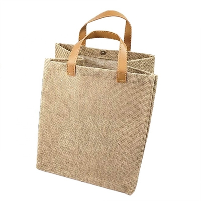 L'unité centrale d'emballage de voyage de cadeau a manipulé le sac d'épicerie de toile de jute de 20cm