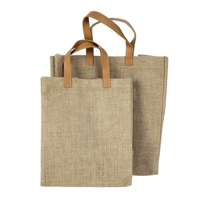 L'unité centrale d'emballage de voyage de cadeau a manipulé le sac d'épicerie de toile de jute de 20cm
